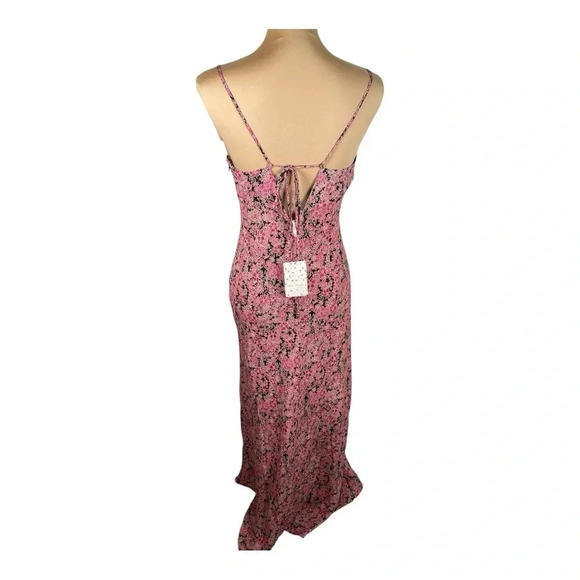 NWT Free People Bon Voyage Midi Dress in Black Combo Small - Picture 5 of 16